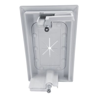 Image showing  1-Gang Split Cable Plate with Flexible Opening, Ultra White (1 Pack)