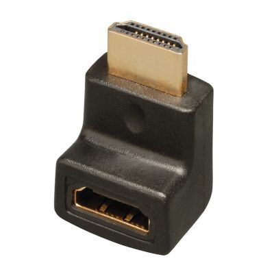 Image showing  4K at 60 Hz HDMI Male/Female Right-Angle Up Adapter/Coupler, Black, P142-000-UP