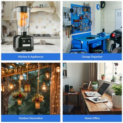 Image showing  Comfort Grip 3-Outlet Grounded Indoor/Outdoor Extension Cord, 8 Ft., Black