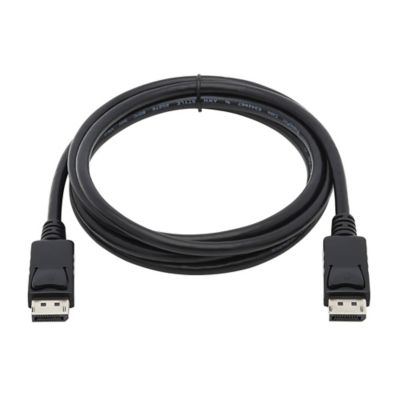 Image showing  4K at 60 Hz DisplayPort 1.2 Male/Male Cable with Latches, Black (10 ft.)