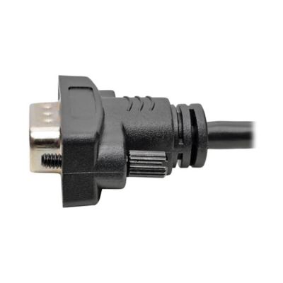 Image showing  1900 x 1200 at 60 Hz HDMI Male to VGA Male Low-Profile Active Adapter Cable, 6 ft., Black, P566-006-VGA