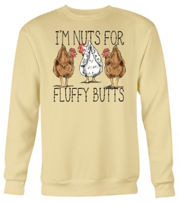 Lost Creek Women's Crewneck Chicken Printed Sweatshirt