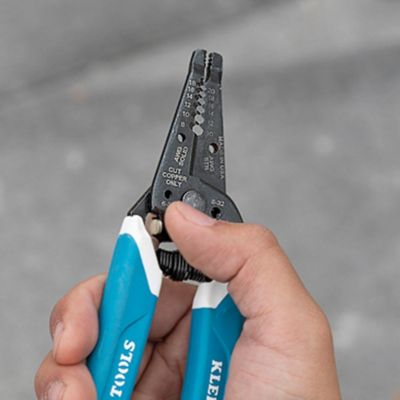 Image showing  Klein-Kurve Wire Stripper/Cutter, 8-20 AWG