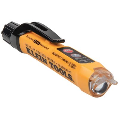 Klein Tools Dual Range Non-Contact Voltage Tester with Flashlight, 12-1000V AC