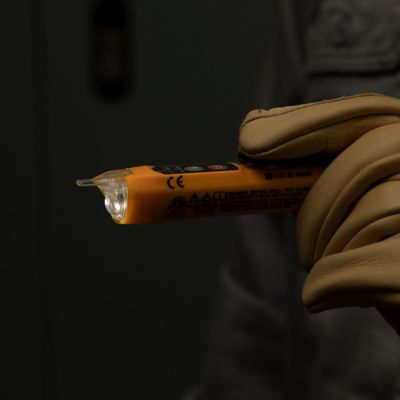 Image showing  Dual Range Non-Contact Voltage Tester with Flashlight, 12-1000V AC