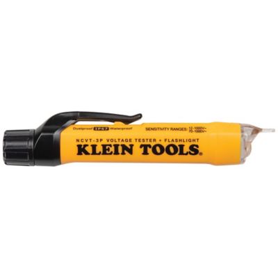 Image showing  Dual Range Non-Contact Voltage Tester with Flashlight, 12-1000V AC