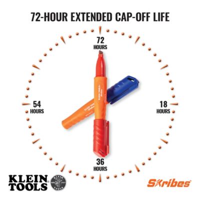 Image showing  Skribes Chisel Tip Permanent Markers, Multi-Color, 3 pc.