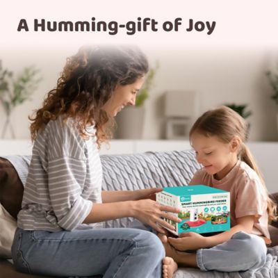 Image showing  Discover with Birdfy Ruby Hum: AI-Powered Smart Feeder for Hummingbirds with Leak Protection