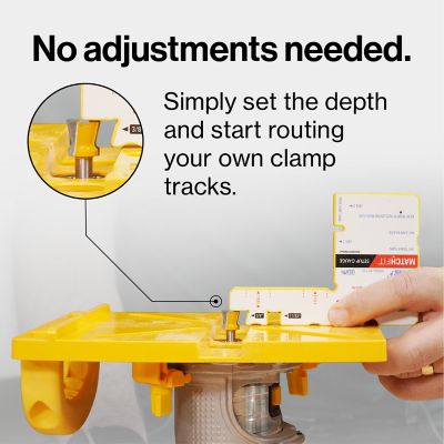 Image showing 6 th MICROJIG MATCHFIT Grid Routing Guide Kit - 1/4 in. Shank