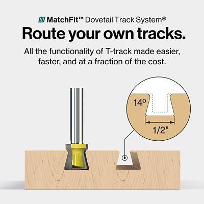 Image showing 8 th MICROJIG MATCHFIT Grid Routing Guide Kit - 1/4 in. Shank
