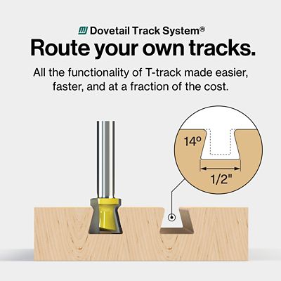Image showing  MATCHFIT Dovetail Router Bit (1/2 in. Shank)