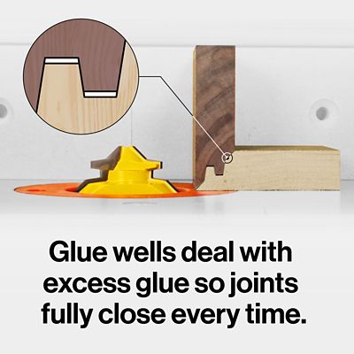 Image showing 5 th MICROJIG FITFINDER Lock Miter Router Bit (1/2 in. Shank)