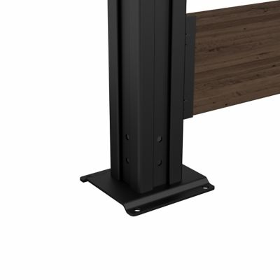 Image showing 8 th Veikous Outdoor Fir Wood Flat Top Privacy Fence Screen for Soft and Hard Ground 2-Panels, Brown