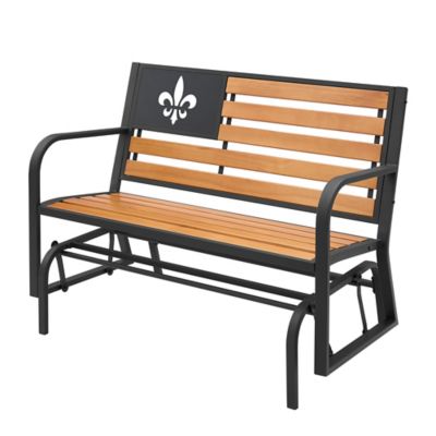 Image showing  46.5 in. Fleur-De-Lis Glider Bench