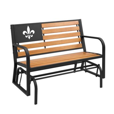Image showing  46.5 in. Fleur-De-Lis Glider Bench