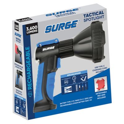 Surge 3,600 Lm Rechargeable Spotlight