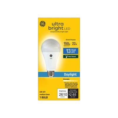 Image showing  Ultra Bright Daylight 150 W A21 Bulb, 1 pk.