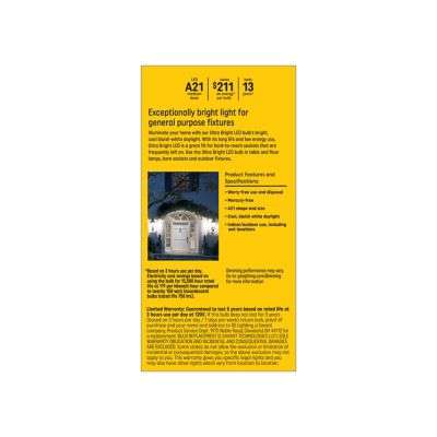 Image showing  Ultra Bright Daylight 150 W A21 Bulb, 1 pk.