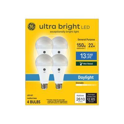 Image showing  Ultra Bright Daylight 150 W A21, 4 pk.