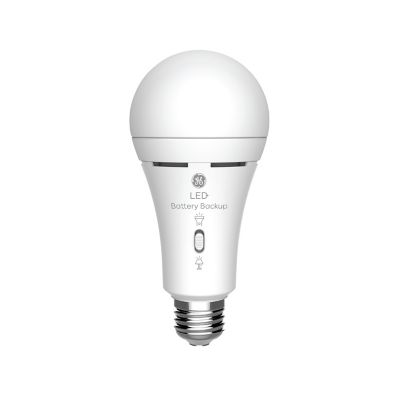 GE LED+ Battery Backup Soft White A21, 2 pk.