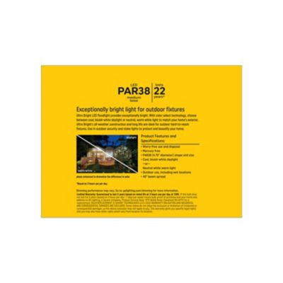 Image showing  Ultra Bright Warm White/Daylight 120W PAR38, 2 pk.