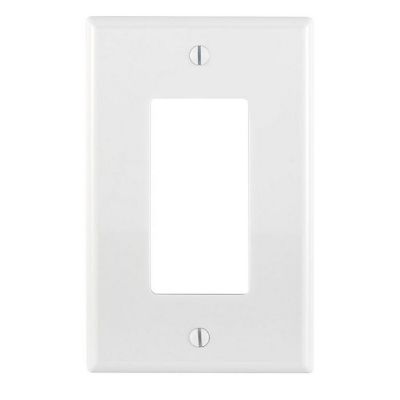 Leviton 1-Gang Decora Switch Nylon Midway Size, White