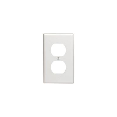 Leviton 1-Gang Standard Duplex Outlet, 10 pk., Wall Plate, White