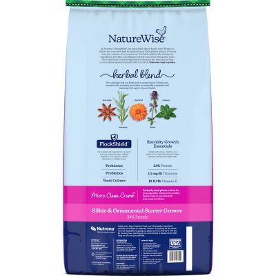 Image showing  Silkie & Ornamental Chick Starter Grower Clean Mini Crumble 30 lb.