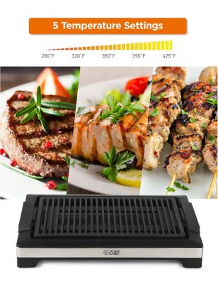 Image showing  Indoor Grill for Countertop Electric Grill with Adjustable Temperature Control