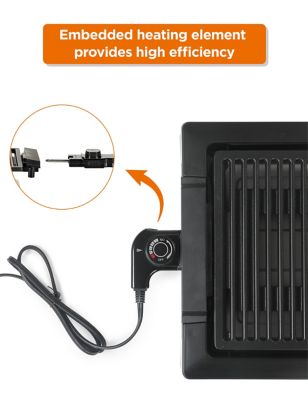 Image showing  Indoor Grill for Countertop Electric Grill with Adjustable Temperature Control