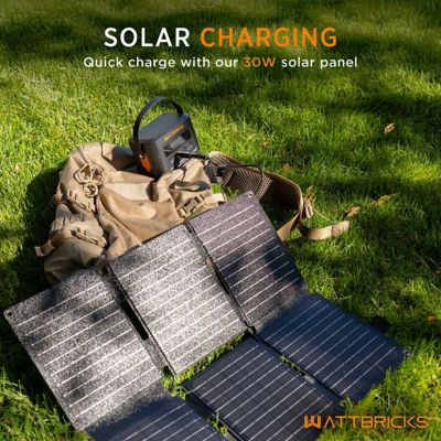 Image showing 5 th Wattbricks Energy 120W Portable Power Station and 30W Portable Solar Panel Bundle