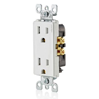 Image showing  Decora 15 Amp 125-Volt Grounding Duplex Outlet/Receptacle