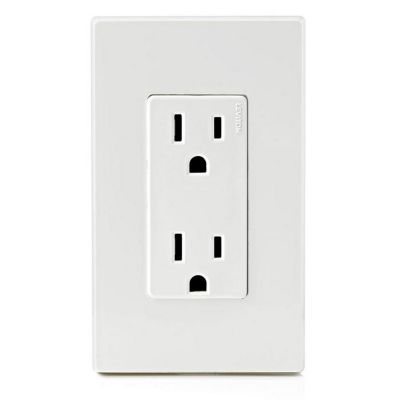 Image showing  Decora 15 Amp 125-Volt Grounding Duplex Outlet/Receptacle