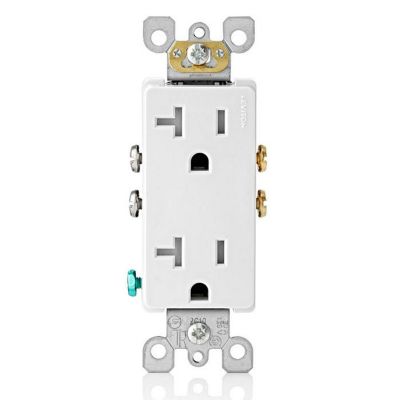 Leviton Decora 20 Amp 125-Volt Tamper Resistant Duplex Outlet/Receptacle