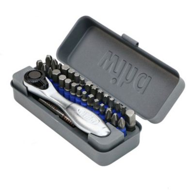 Image showing  32 pc. GoBox TerminatorBlue Impact Bit Set with Mini Ratchet