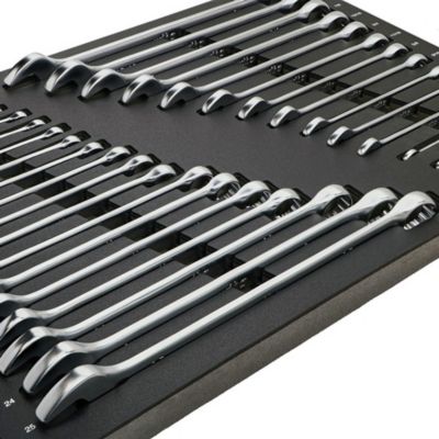 Image showing  31 pc. Combination Wrench Tray Set - SAE and Metric