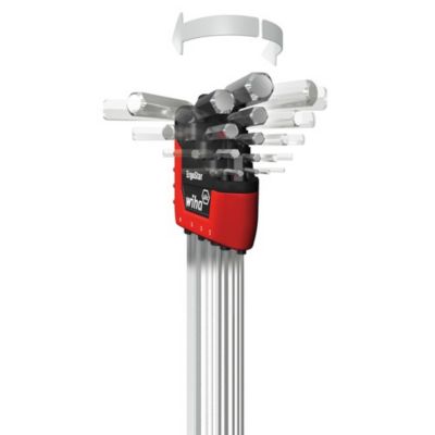 Image showing  22 pc. ErgoStar Ball End Hex L-Key Set - in.,Metric