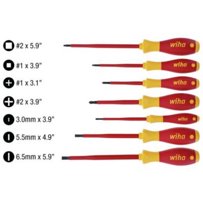 Image showing  7 pc. Insulated SoftFinish Screwdriver Set