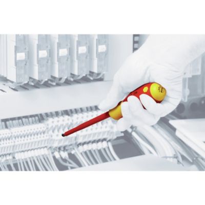 Image showing  19 pc. Insulated SoftFinish Screwdriver and Cat III Voltage Detector Set with Toolbox Tray