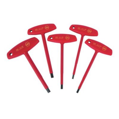 Wiha Tools 5 pc. Insulated T-Handle Hex Screwdriver Set - Metric