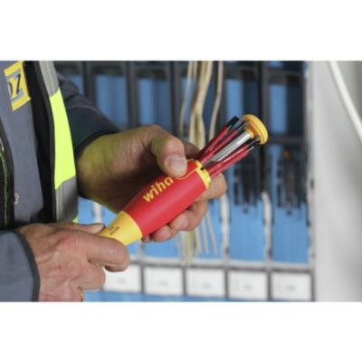 Image showing  7 pc. Insulated SlimLine Ultra-Driver Blade Set Slotted, Phillips