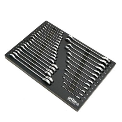 Image showing  31 pc. Ratcheting Wrench Tray Set - SAE and Metric
