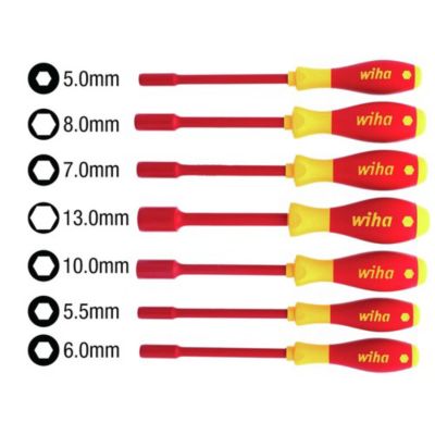 Image showing  7 pc. Insulated SoftFinish Nut Driver Set - Metric