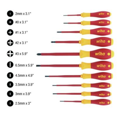 Image showing  10 pc. Insulated SoftFinish Screwdriver Set