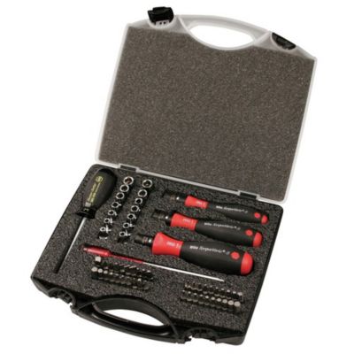 Wiha Tools 59 pc. TorqueVario-S Bit Set - In/lbs Handles