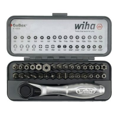 Image showing  32 pc. GoBox Security Bit Set with Mini Ratchet