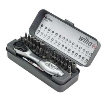 Image showing  32 pc. GoBox Security Bit Set with Mini Ratchet