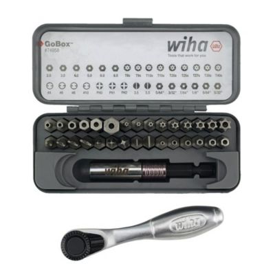 Image showing  32 pc. GoBox Security Bit Set with Mini Ratchet