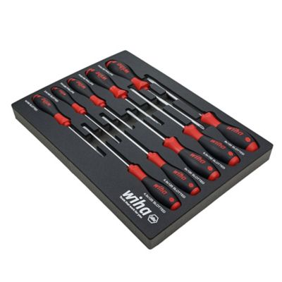 Image showing  10 pc. SoftFinish Cushion Grip Screwdriver Tray Set