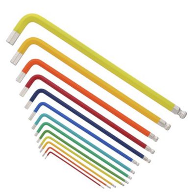 Wiha Tools 13 pc. Ball End Color Coded Hex L-Key Set - Inch